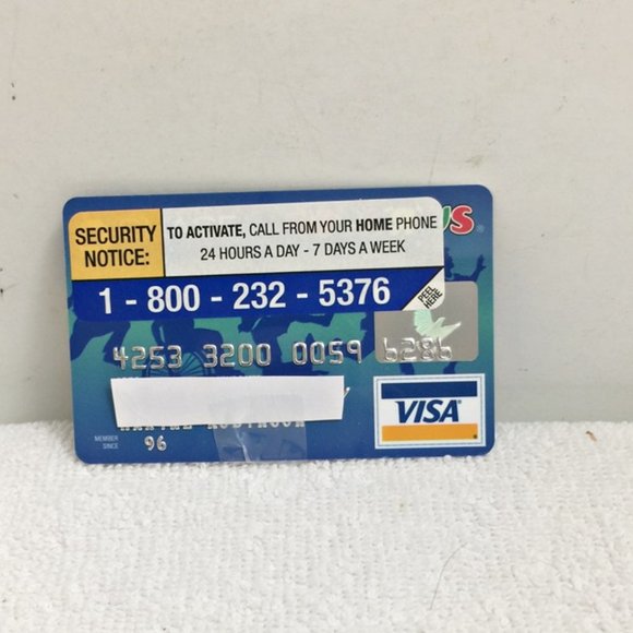 Toys "R" Us Visa Credit Charge Card Expired 06/00-01/02 New Unused +Orig Papers - Picture 4 of 5